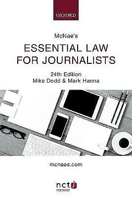 £3.48 • Buy (Good)-McNae's Essential Law For Journalists (paperback)-Dodd, Mike,Hanna, Mark-