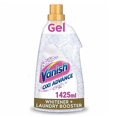 Vanish Oxi Action Crystal White Gold Gel Fabric Whitener & Stain Remover 1425ml • £14.79