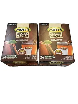 Mott’s Hot Apple Cider K-Cup Pods 24ct Boxes 48 Total Cups • $49