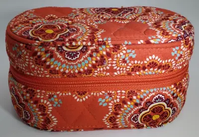 Whimsical Vera Bradley Red Hard Shell Jewelry Case For Home Or Travel • $15.95