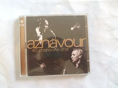 Aznavour Charles - 40 Chansons D'or: 2 CD - Aznavour Charles CD VLVG The Cheap • £3.49