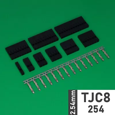 TJC8-254 2.54mm Housing+Female Crimps 1-20p Connector Header(RE/PV/DuPont Style) • £4.07