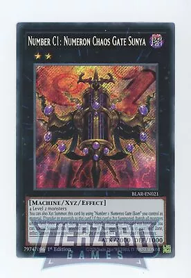 Yugioh Number C1: Numeron Chaos Gate Sunya BLAR-EN021 Secret Rare 1st Ed NM/LP • £1.79