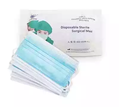 Disposable Sterile Surgical Masks IIR – 25 Masks [ 25 Pack ] CERTIFIED • £8.99