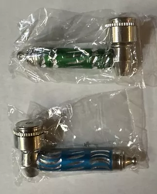 2 / 2.5” Metal Tobacco Smoking Pipes Blue & Green Stainless Steel FS SEALED • $12.99