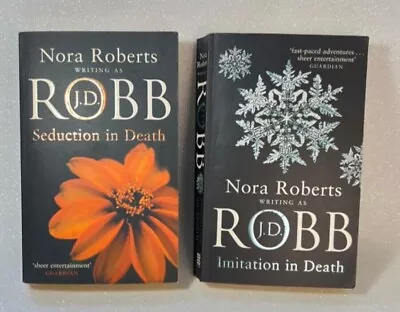 2 Books Of Nora Roberts 2004 Seduction In Death & Imitation In Death • $12.16