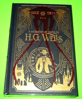 H.G. Wells:A Collection Of Works Leather Bound Hardcover New & Sealed By Wilco • $29.95