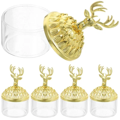  12 Pcs Unique Style Candy Containers Party Treats Reindeer Bowl Cases Chic • £15.48