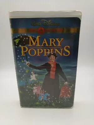 Walt Disney Mary Poppins Movie Gold Collection Classics VHS White Clamshell Case • $8.88