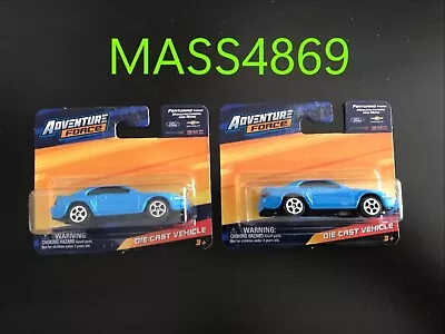 Adventure Force 1988 Ford Mustang -Blue - Maisto - Walmart Exclusive Lot Of 2 • $12.99