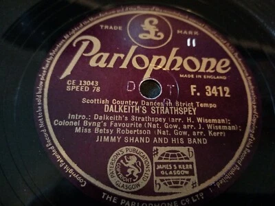 £6 • Buy Jimmy Shand - Middling Thank You / Dalkeith Strathspey - 78 Rpm
