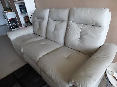 Electric Recliner Leather Lounge • $500