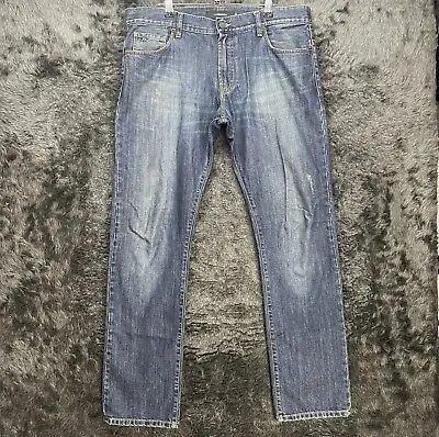 J Lindeberg Jay Trashed Denim Men's Jeans Size W36 L32 - VGC • $29.36