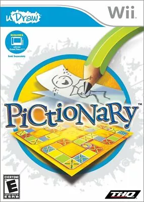 Pictionary Nintendo Wii UDraw Video Game | Requires UDraw Game Tablet • $16.95