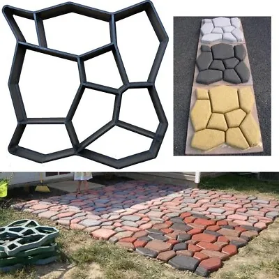 Garden Paving Mould DIY Path Maker Concrete Mould Brick Pavement Cement Mold 1PC • $20.72