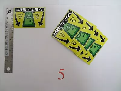 Mars MEI Dollar Bill Validator $1 - 10 Decal Quantity Of 5 Or 10 • $14.99