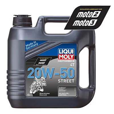 Harley Davidson Liqui Moly 20w50 Mineral Oil 4 Litre • £29.99