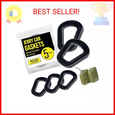 Mission Automotive Jerry Can Gaskets - 5 Pack Gas Can Spout Replacement For 20 L • $11.52