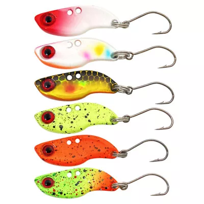 9PCS Mini Metal VIB Fishing Lure 2.5g 3.5g 5g Spoon Vibration Spinner Bait • $8.18