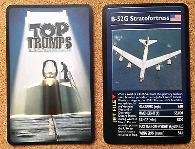 Top Trumps Single Card Ultimate Military Jets War Planes - Various Models (FB3) • £1.25