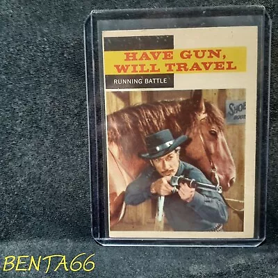1958 TV Westerns 🔥 Have Gun Will Travel Running Battle Card # 29 • $9.99