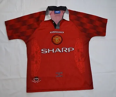 Vintage Manchester United #7 Cantona  Mens Umbro Sharp Home Shirt Jersey M • £99.85