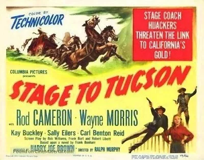 £3.50 • Buy Stage To Tucson Starring Rod Cameron - Public Domain - Disc Only