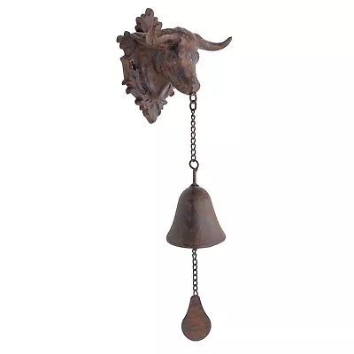 Vintage Cast Iron Cow Head Door Bell • $59.95