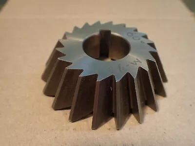 60 Degree Single Angle Mill Milling Cutter: 3  Major OD 7/8  Thick 1  Arbor Hole • $20