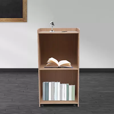 $106.40 • Buy New Portable Rolling Podium Mobile Standing Laptop Desk Presentation Lectern