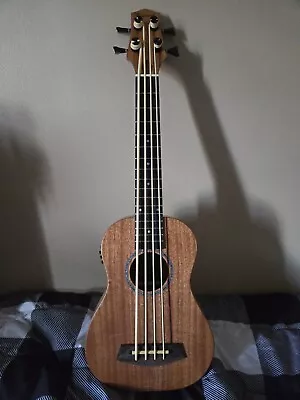 Caramel CUB402 Electric 30inch All Solid Wood Mahogany Ukulele Bass • $120