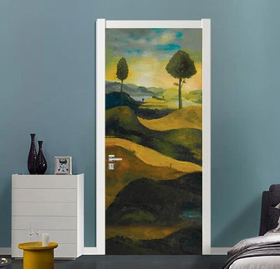 £71.73 • Buy 3D Trees Painting Door Wall Mural Photo Wall Sticker Decal Wall AJ WALLPAPER AU
