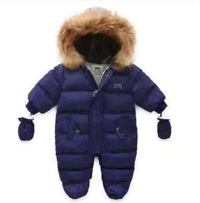 £24.99 • Buy Navy 12-18m (72-76cm ) MOTHER’S BEAR SNOWSUIT