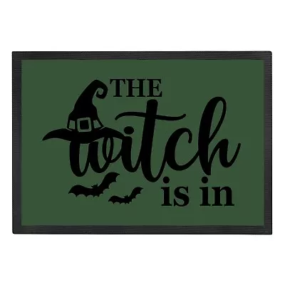 Fun The Witch Is In Design Rubber Door Mat 35 X 50 Home Magic • £19.95