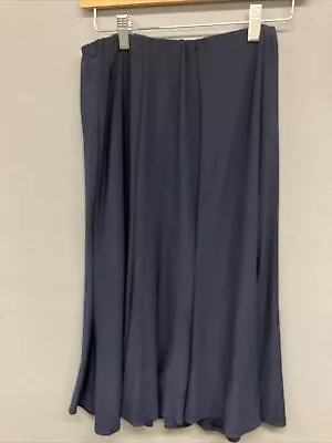 Saloos Dark Navy Stretchy Waist Skirt - UK Ladies Size 14 • £4