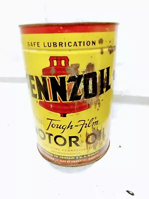 PENNZOIL 5 Quart Vintage Oil Can 100% Pure Pennsylvania Original Crude Oil • $15.50