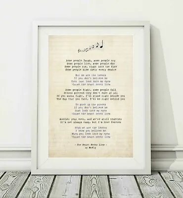 McFly - The Heart Never Lies - Song Lyric Art Poster Print - Sizes A4 A3 • £6.95