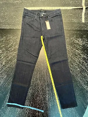 New Women's J Brand Maude Cigarette Leg Dark Wash Stretch Denim Jeans Size 28 • $22.95