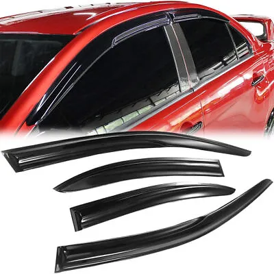 For 2008-2017 Mitsubishi Lancer Window Visors Vent Shade Rain Guards Deflector • $27.99