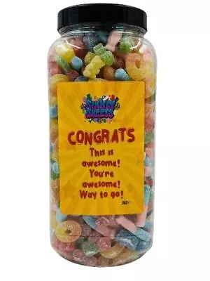 Simway Sweets Congratulations Gift Huge Mega 3KG Sweet Jar - Pick Your Mix! • £34.99