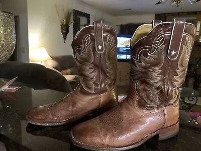 Smooth Ostrich Tony Lama Mens Boots 11EE • $50