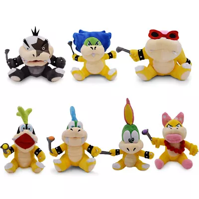 Super Mario Bowser Koopa Lemmy Morton Roy Wendy Iggy Ludwig Plush Toy Kids Gift • $28.99