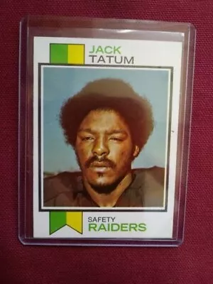 1973 Topps Raiders Jack Tatum Rookie Rc Sharp • $20