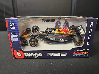 2022 #1 Max Verstappen Oracle Red Bull 1/43 Burago Formula 1 F1 Diecast • $12.95