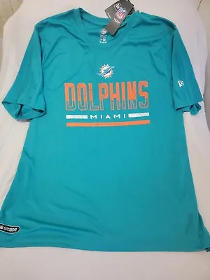 Miami Dolphins Combine Training Jersey T Shirt New Era NFL Team Apparel XL NWT • $24.99