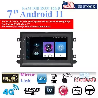 7  Android 11 1GB 16GB Car Stereo Radio GPS WIFI 3G 4G For Ford Lincoln Mercury • $115.22