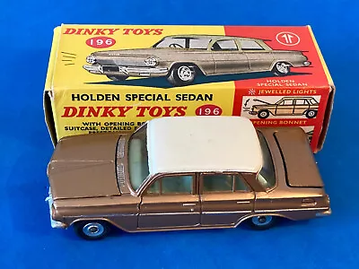 VTG 1960s Dinky Toys 196 Holden Special Sedan With Box Luggage- Meccano England • $125