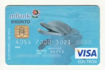 Credit Card Fauna Dolphin Bankcard BRE Bank SA POLAND VISA Expired • $5.15