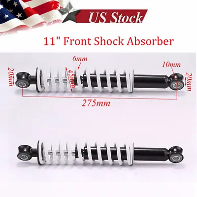 2pc 275mm*Φ6 11inch Front Shock Absorber 110cc 125cc ATV UTV 4 Wheel Quad Taotao • $39.89