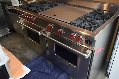 Wolf GR606DG 60 Inch Pro-Style Gas Range With 6 Dual-Stacked Sealed Burners • $8000